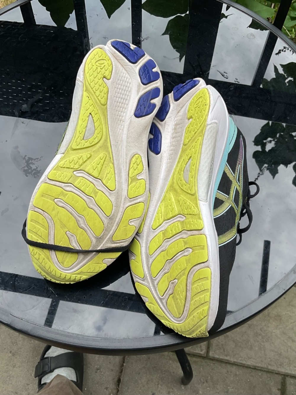 ASICS GEL-Kayano 30 Size 9.5 Black Glow Yellow Running Shoes - Picture 8 of 8